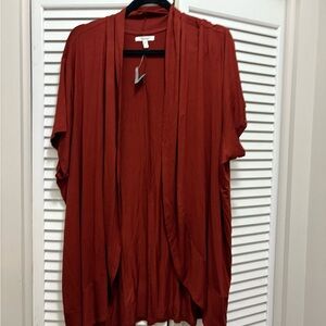 Maurices Women's Rust Open Front Tunic